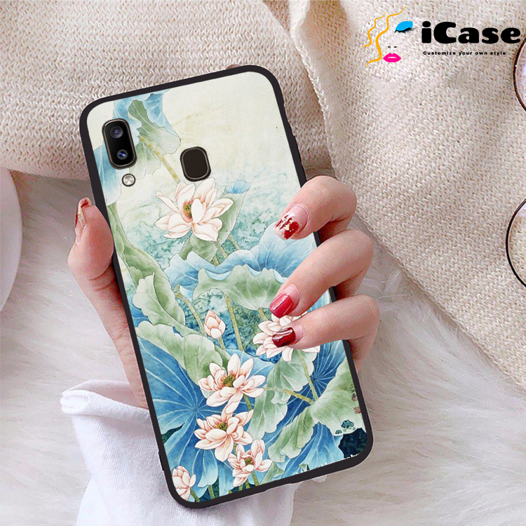 Ốp lưng Samsung Galaxy A20 viền dẻo TPU BST Sen