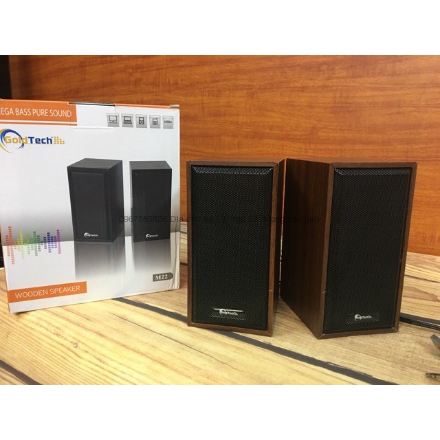 Loa Vi Tính Mini Goldtech M22 - Loa Gỗ