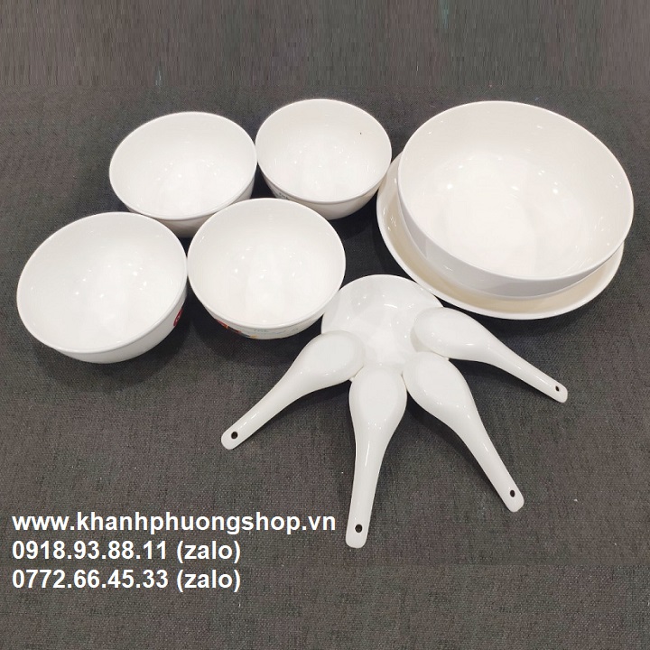 [HCM]bộ chén tô dĩa sứ - bộ chén tô dĩa sứ