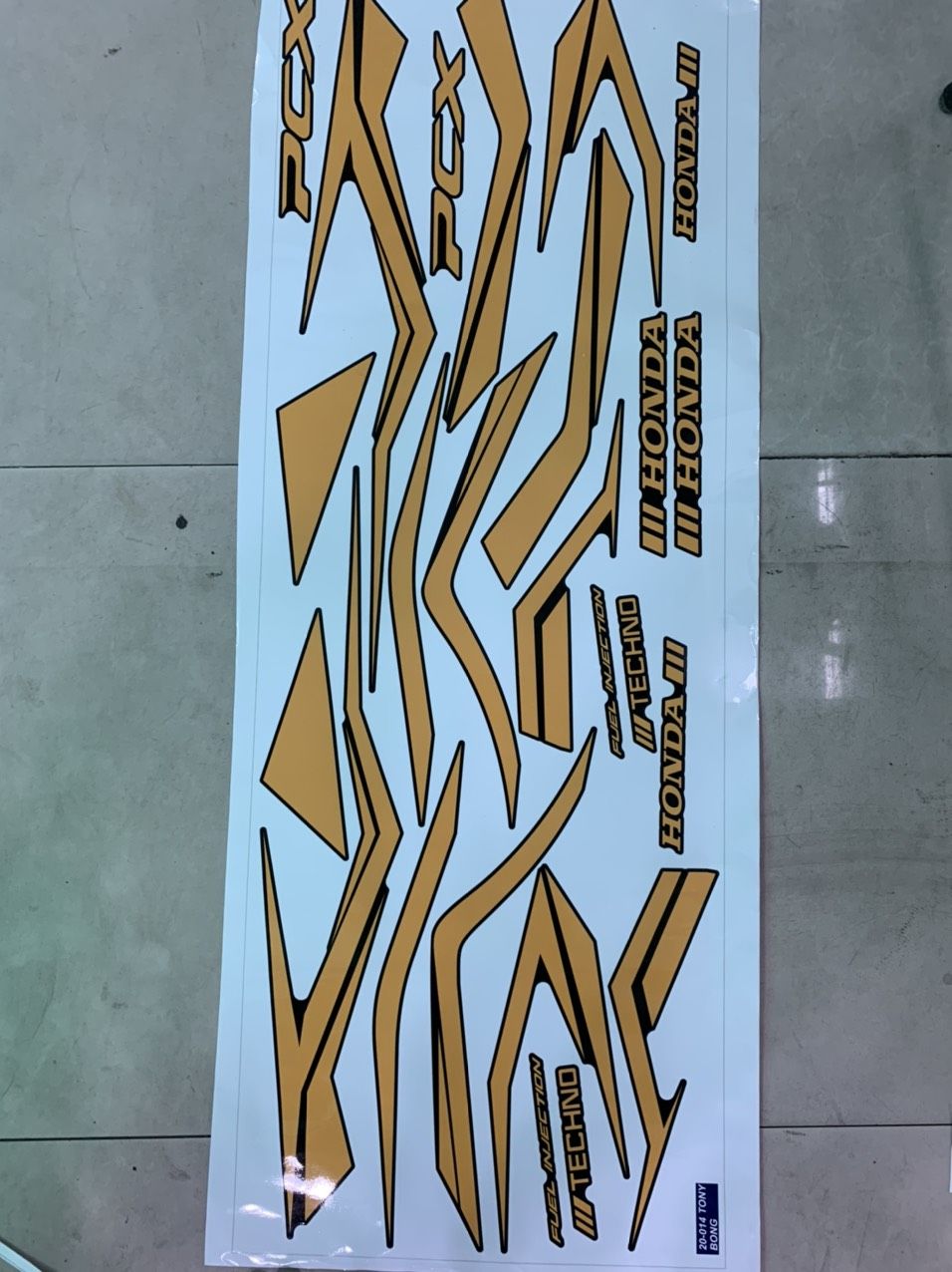 [HCM]Tem dán xe PCX  tem cao cấp dán xe đen  xe xanh