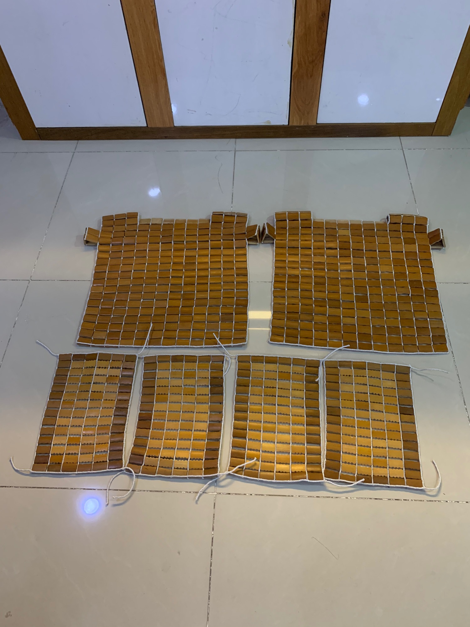 [HCM]Chiếu trúc lót ghế hớt tóc ghế No.1 ( bao gồm 2 miếng lót tay hoặc chân 25cmx 40cm)