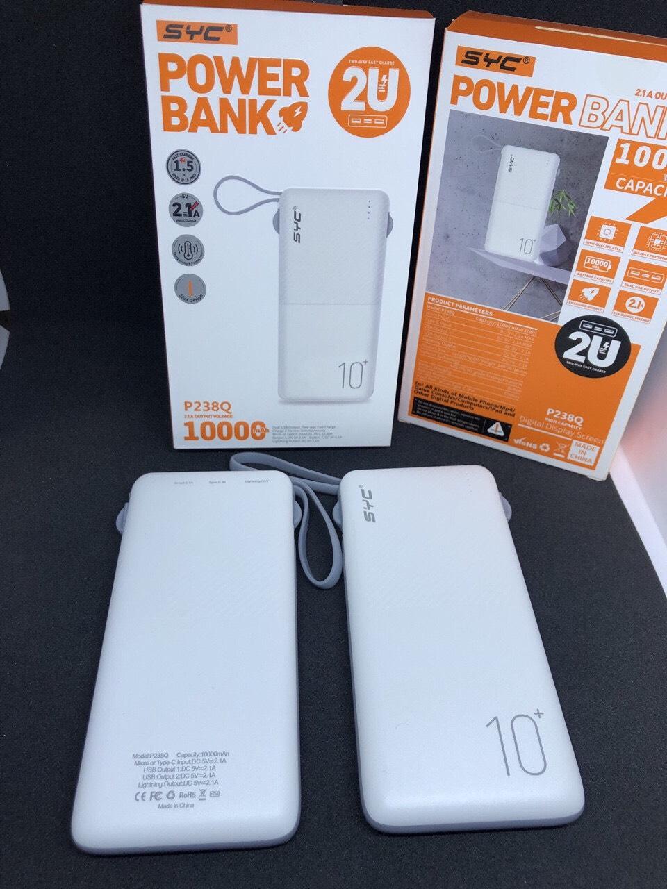 Pin dự phòng syc 10.000 mAh