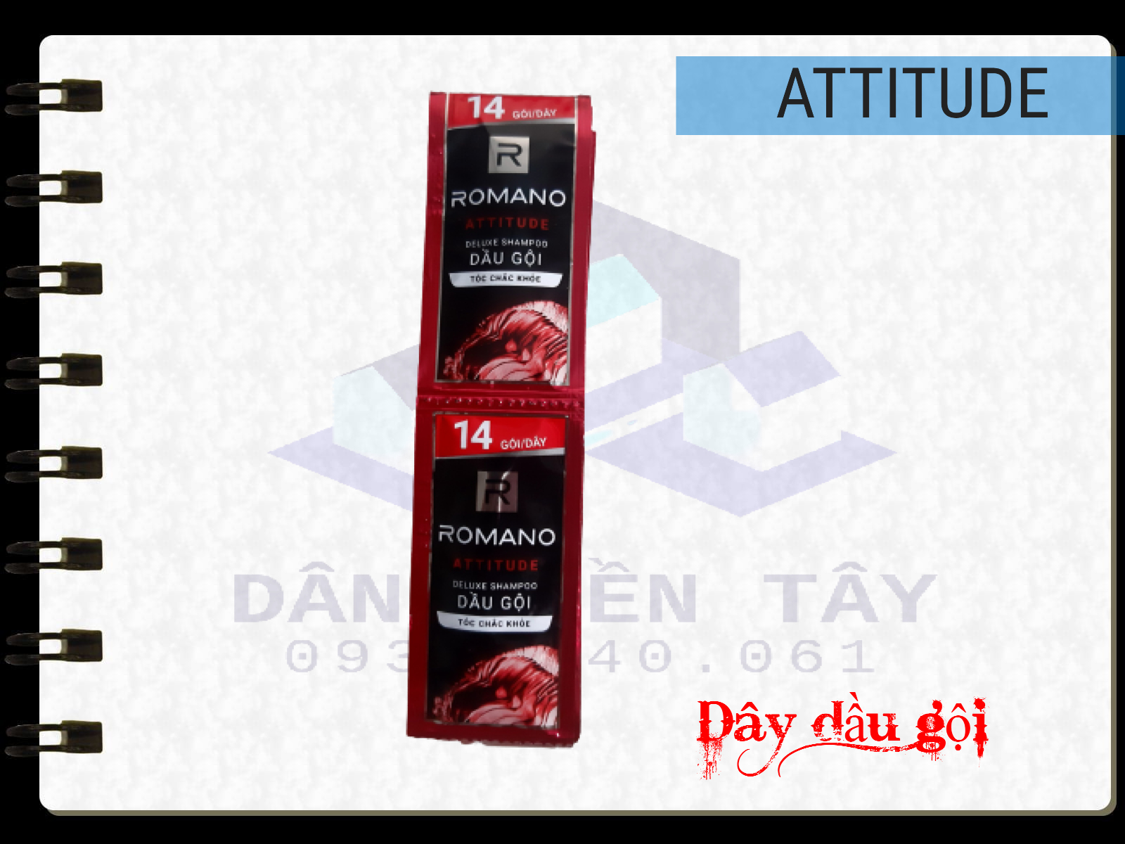 Dây Dầu Gội Romano Đủ Loại (5g/gói)