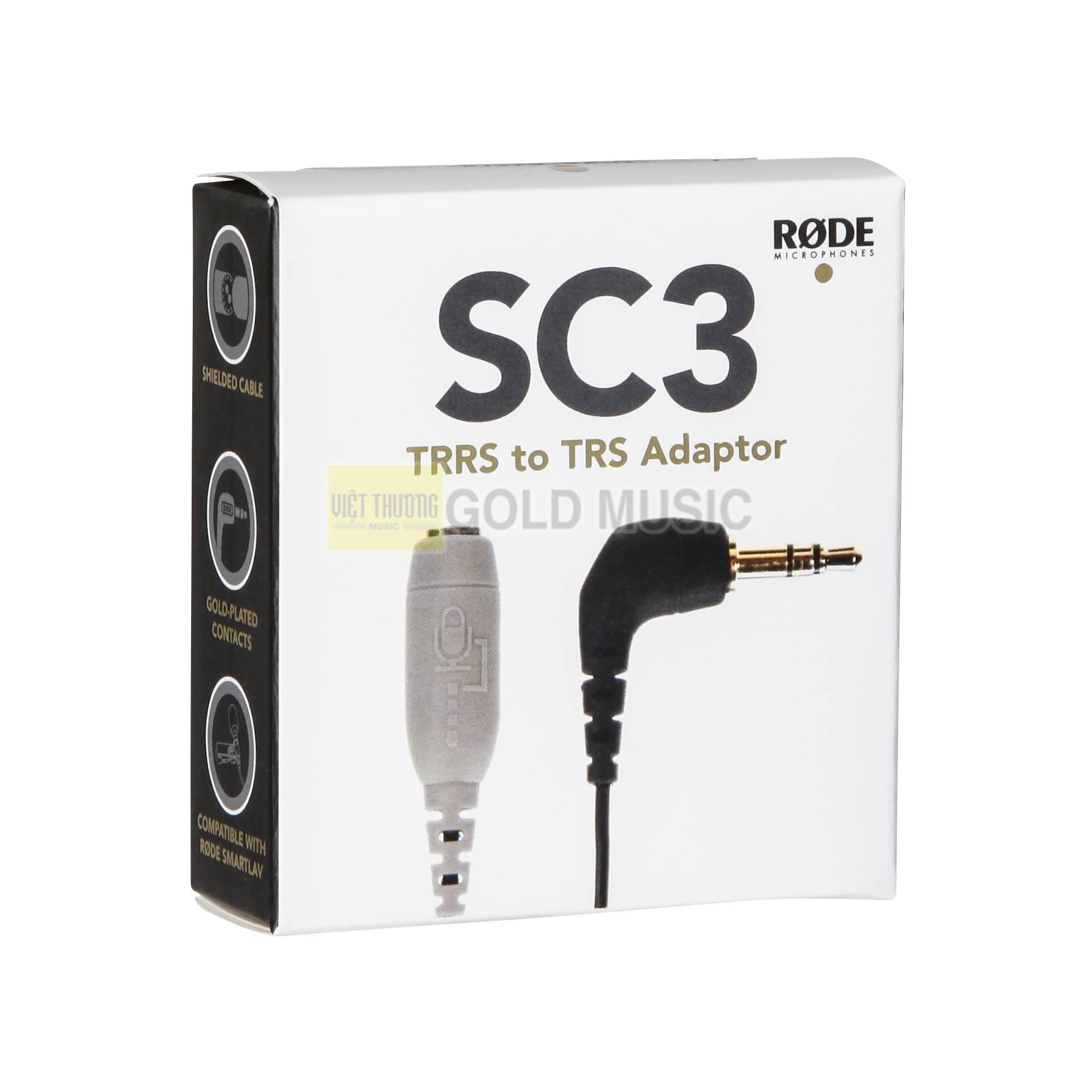 Cáp chuyển Rode SC3 3.5 mm TRRS sang TRS 3,5 mm