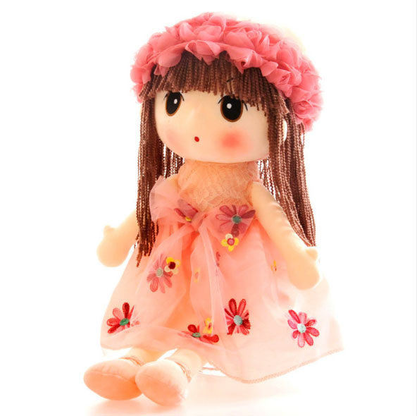 Búp bê nhồi bông váy hoa - cao 45cm