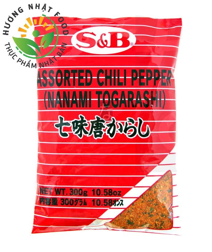 BỘT ỚT NHẬT BẢN 7 VỊ 300G - LOẠI TÚI ĐỎ