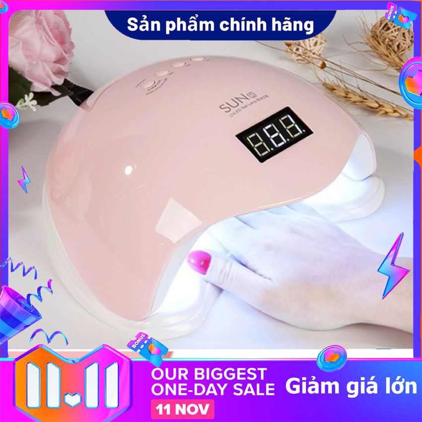 Máy sấy khô sơn móng tay sun5 cao cấp giúp rút ngắn thời gian đắp gel và sơn gel - máy hơ gel thiết kế full led/uv giúp móng nhanh khô - bền - bóng sơn ....