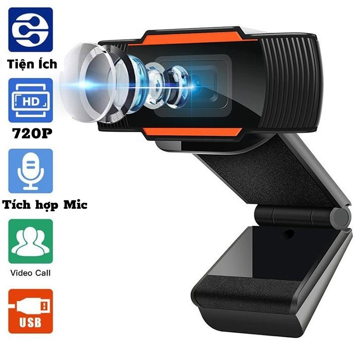 Webcam máy tính có mic sắc nét - hỗ trợ cả máy tính bàn PC và laptop - Webcam học online. Webcam máy tính kẹp, Camera Có Mic Cho Laptop Học ZOOM Trực tuyến, Trực Tuyến, Hội Họp, Gọi Video