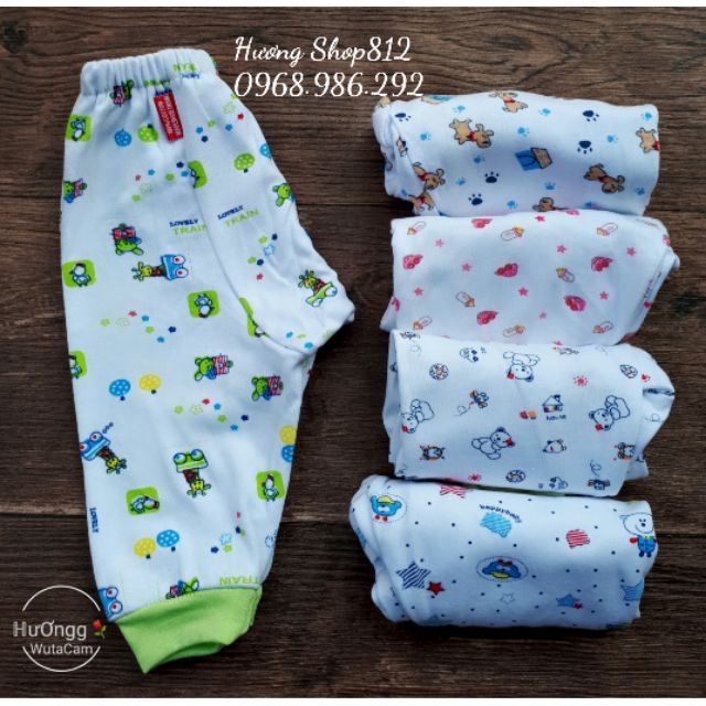 Quần nỉ cotton họa tiết can đũng hàng đẹp cho bé