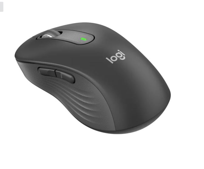 Genuine Logitech Signature M650 Bluetooth + Wireless Mouse (Black)