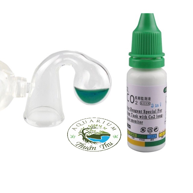 Combo Dung Dịch Kiểm Tra Nồng Độ Co2 ( Test CO2 ) và cốc thủy tnh