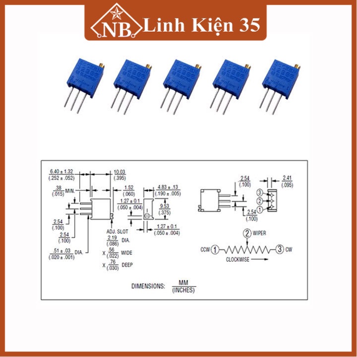 Biến Trở Vi Chỉnh 3296W