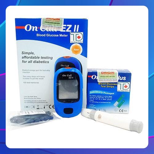 { TẶNG KÈM 50 QUE THỬ ĐƯỜNG} Máy Đo Đường Huyết Acon On Call Ez II (Bảo hành trọn đời)