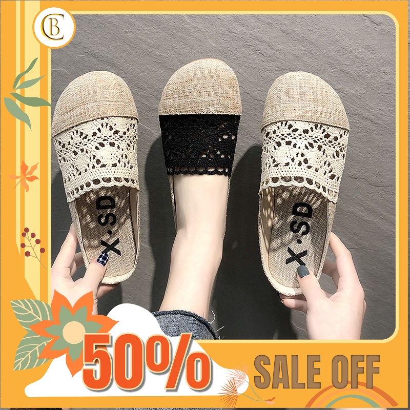 Dép sục nữ cói ren ulzzang
