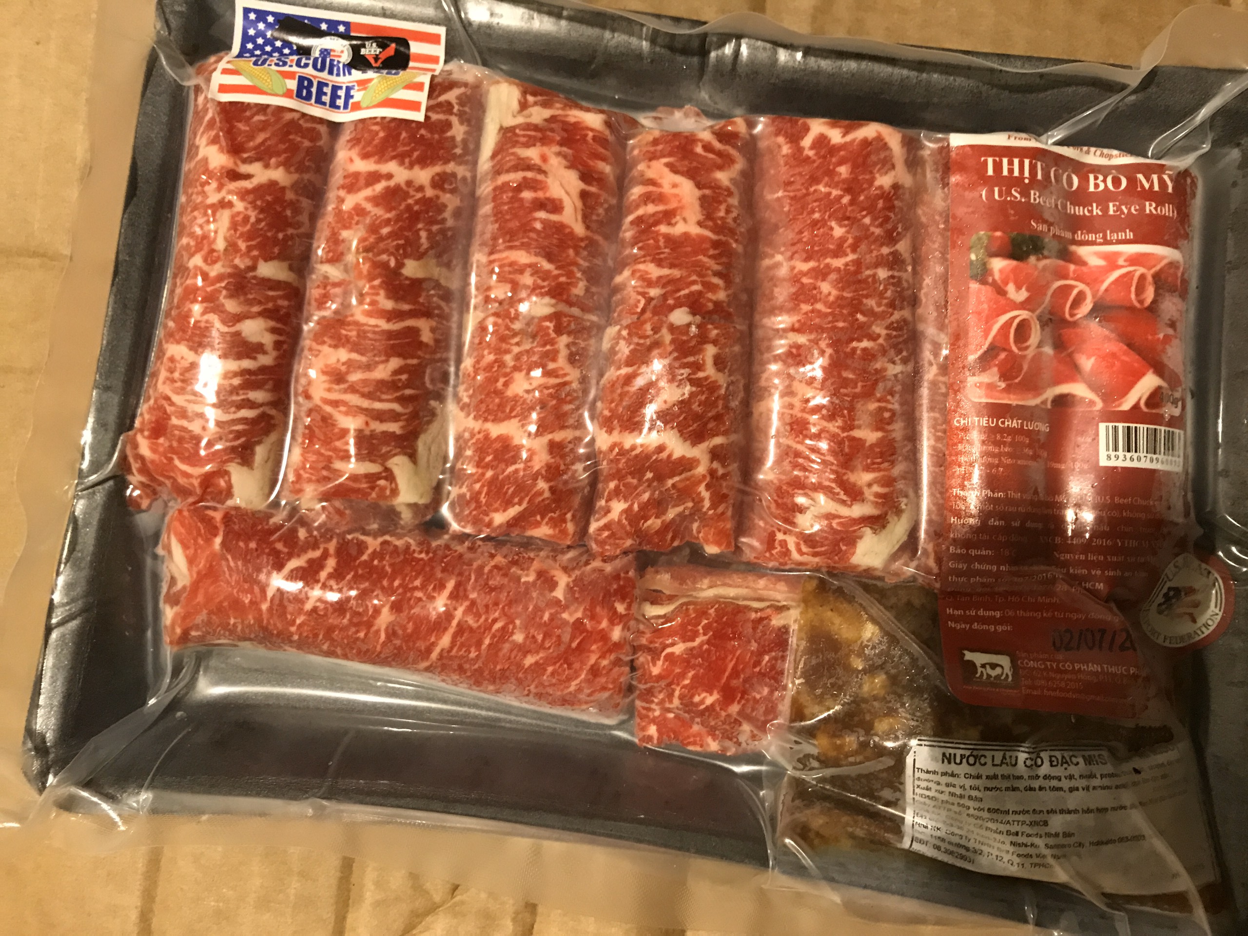 CHỈ GIAO HCM Thịt Vùng cổ Bò mỹ - US Beef Chuck Eye Roll - 500gram
