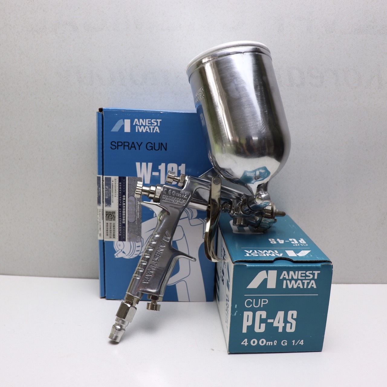 Dụng Cụ Phun Sơn Xe,Sơn Gỗ Bóng Màu W101 ANEST IWATA 0.8mm,1.0mm,1.3mm,1.5mm