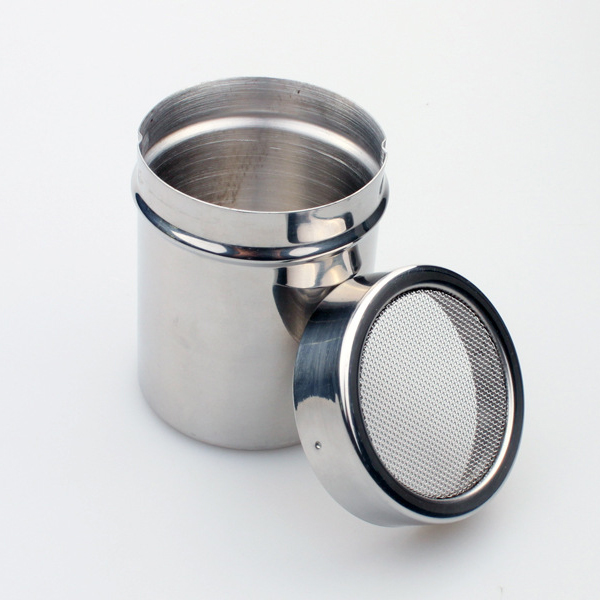 Lọ rắc bột ca cao matcha chất liệu inox