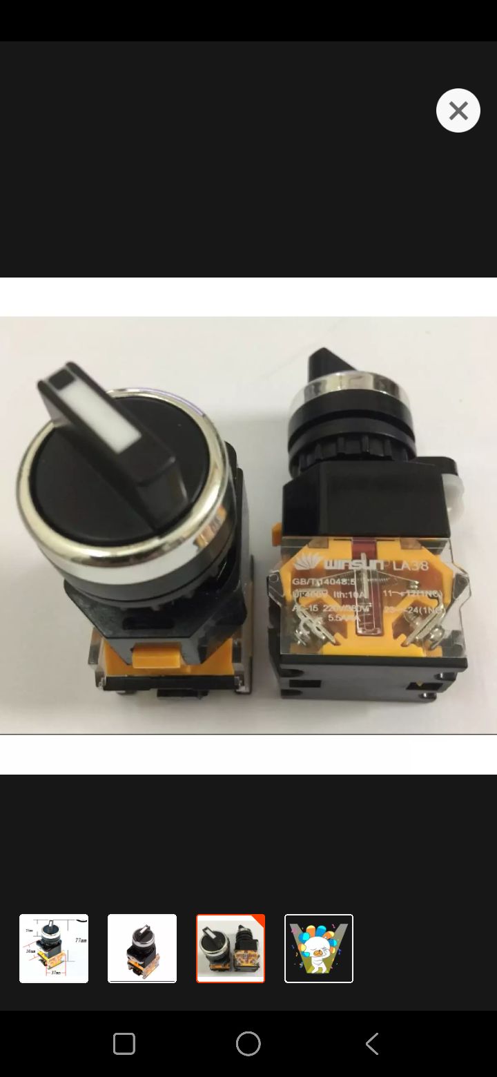 Cong tac xoay 3 vi tri 10A