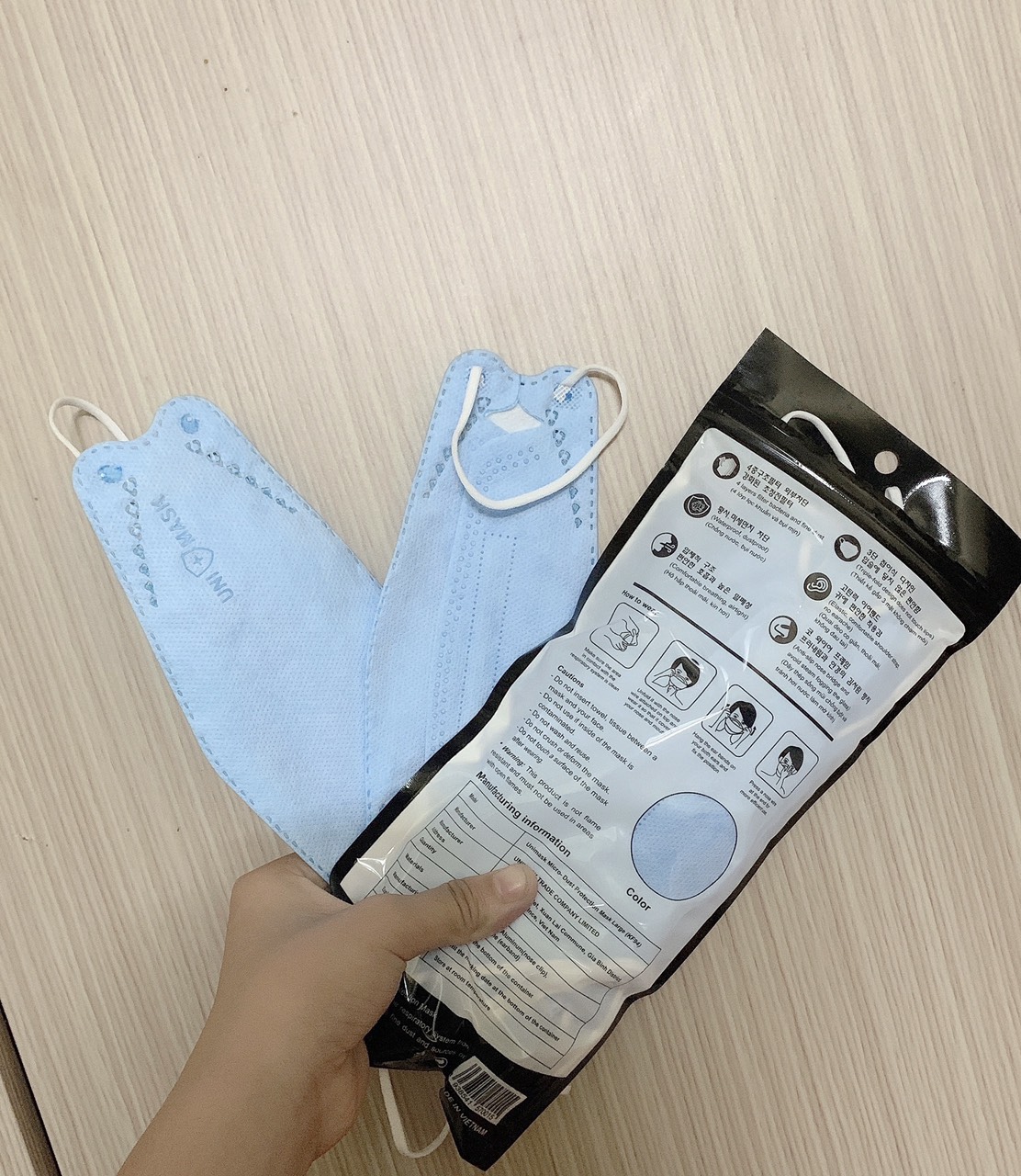 [ Combo 50c ] Khẩu Trang 4D KF94 CHÍNH HÃNG UNIMASK