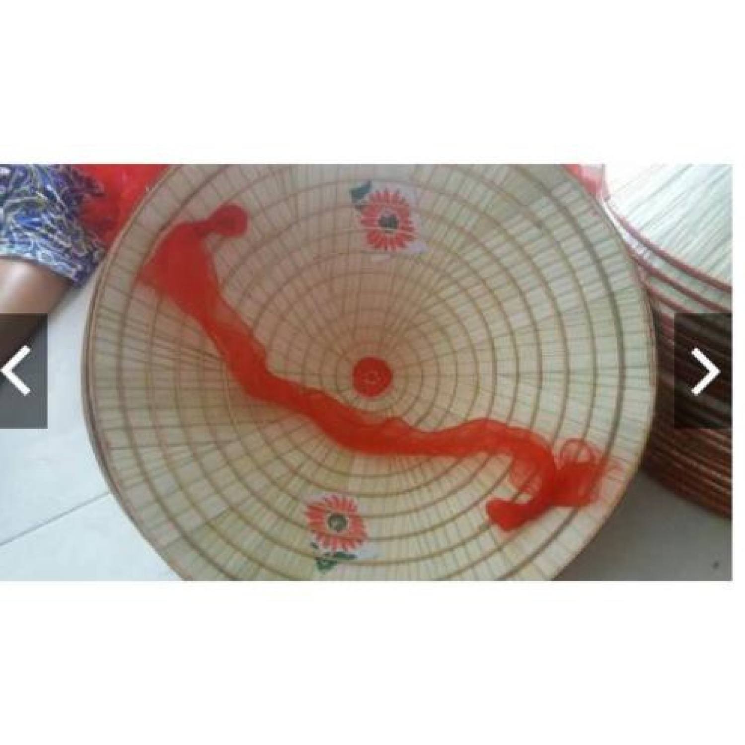 Lh 0978945425 - combo 10 nón lá nón hai hoa nón kèm quai đường kính 35cm/240k - giá xưởng