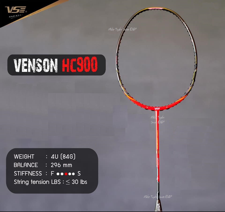Venson vs hicarbon 900 badminton racket (original)