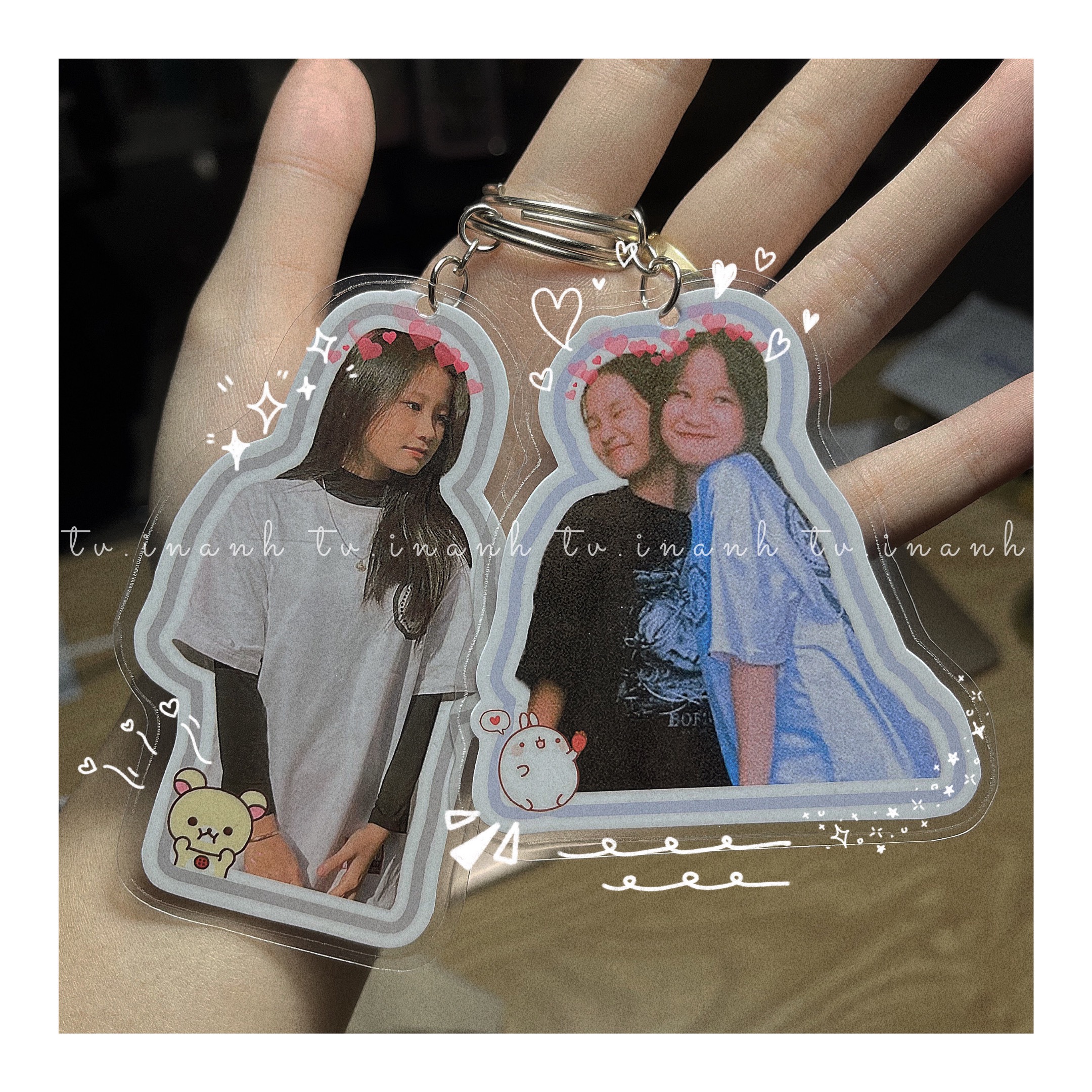 Móc khoá in theo yêu cầu - ép plastic