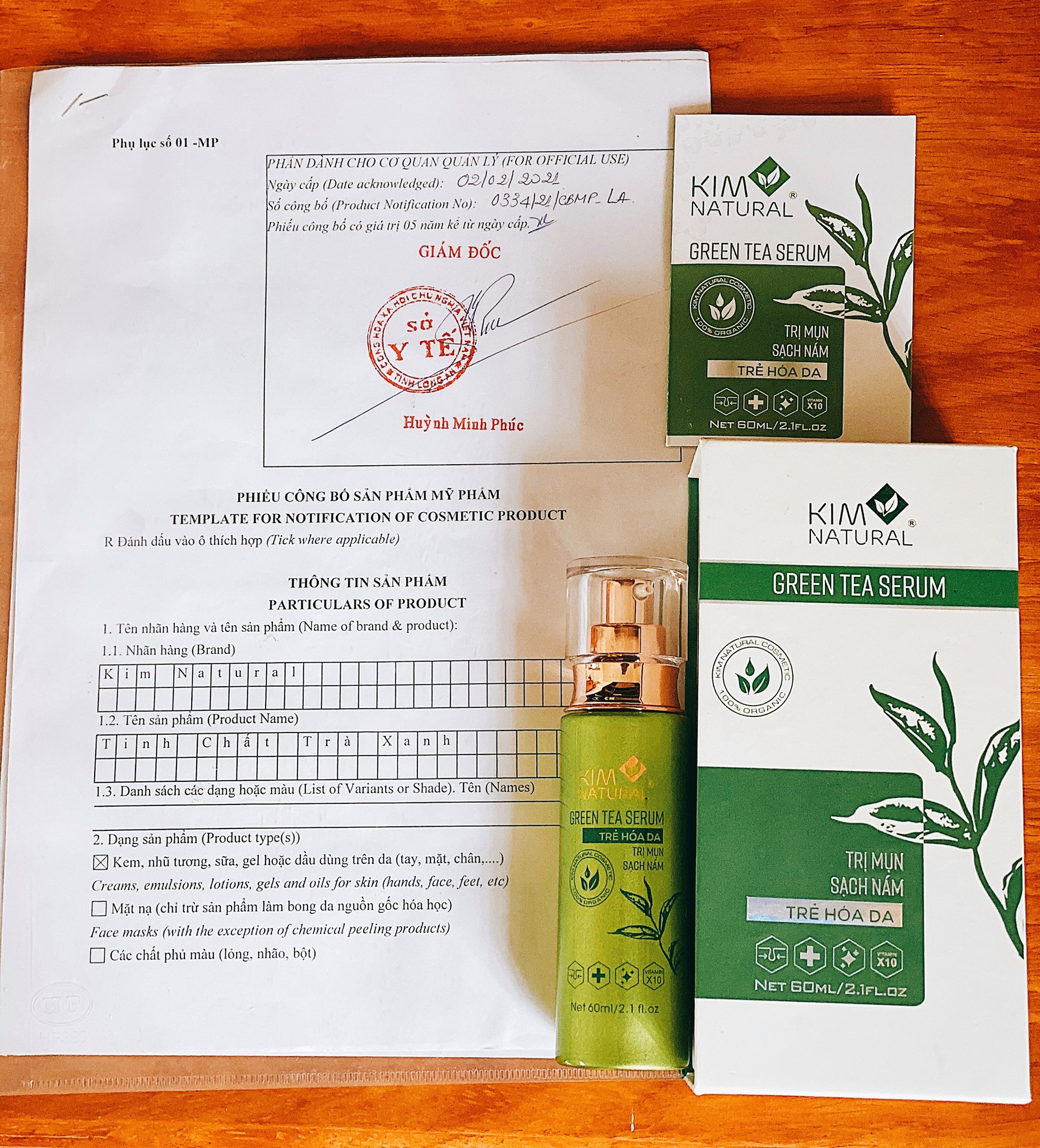 Tinh Chất Trà Xanh VIP Kim Natural