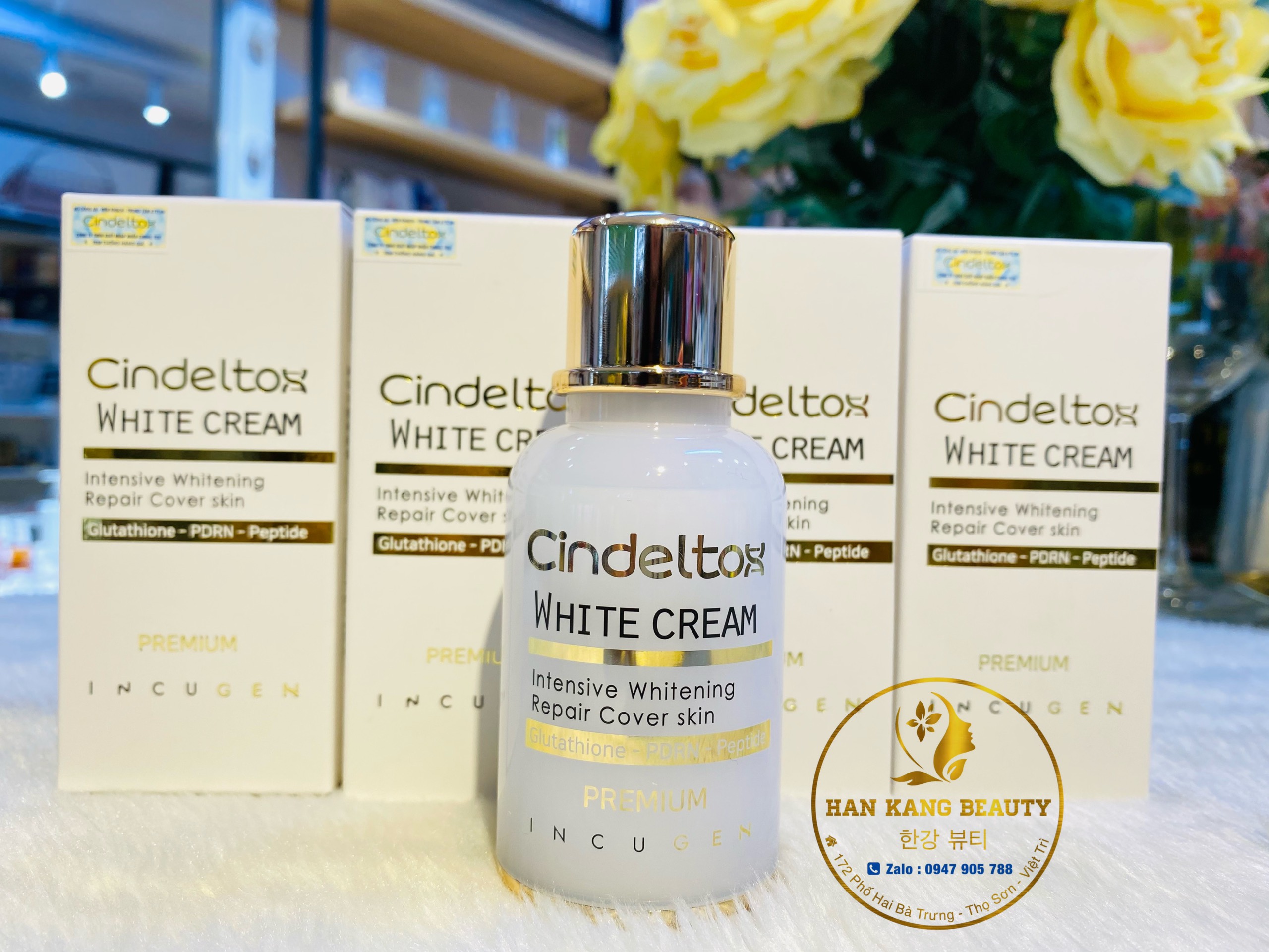 Kem dưỡng trắng da Cindel Tox White Cream 50ml