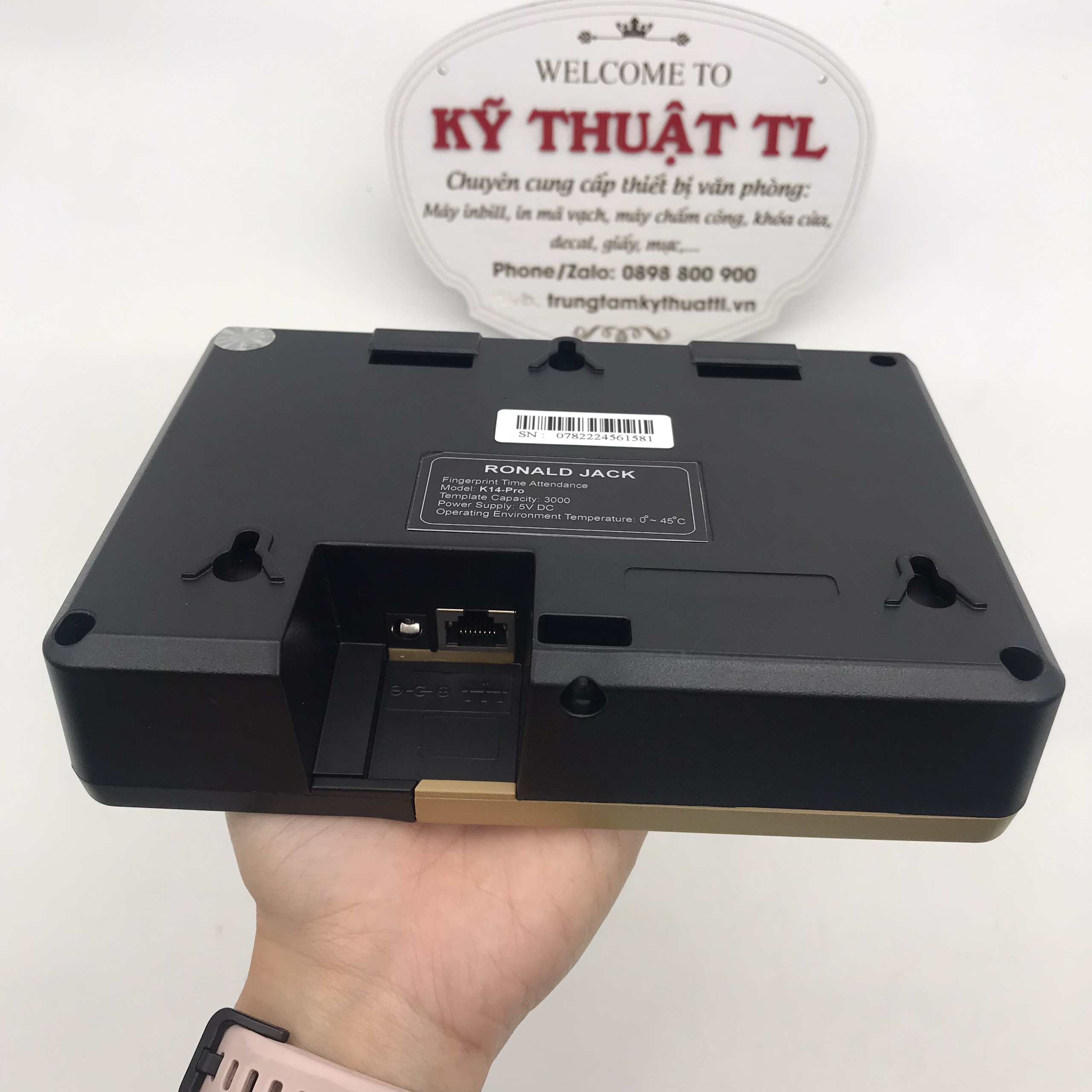 Máy chấm công vân tay & thẻ từ Ronald Jack K14-Pro