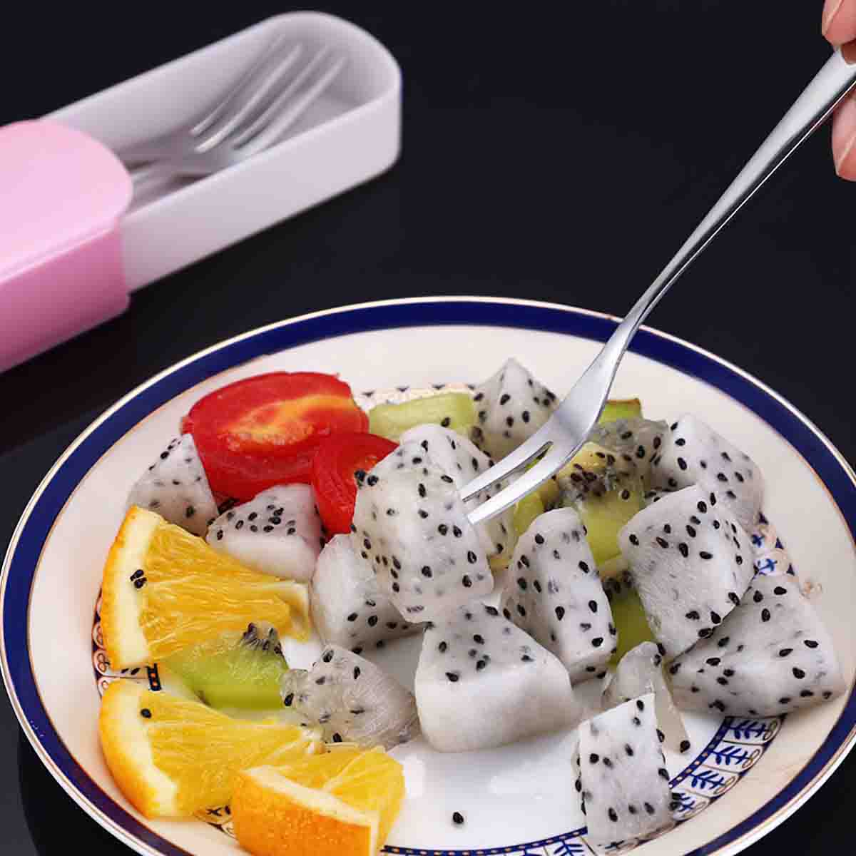 High Quality Stainless Steel Fork Head Type 2 Teeth, 1 Tooth Fruit Fork
