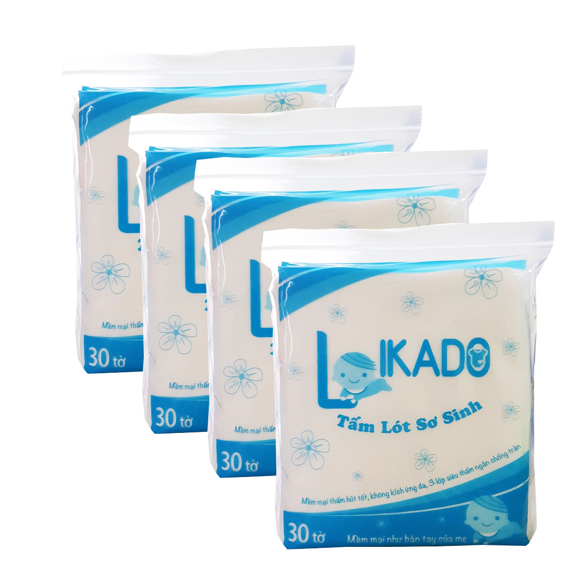Miếng lót phân su cho bé LIKADO (1 gói)