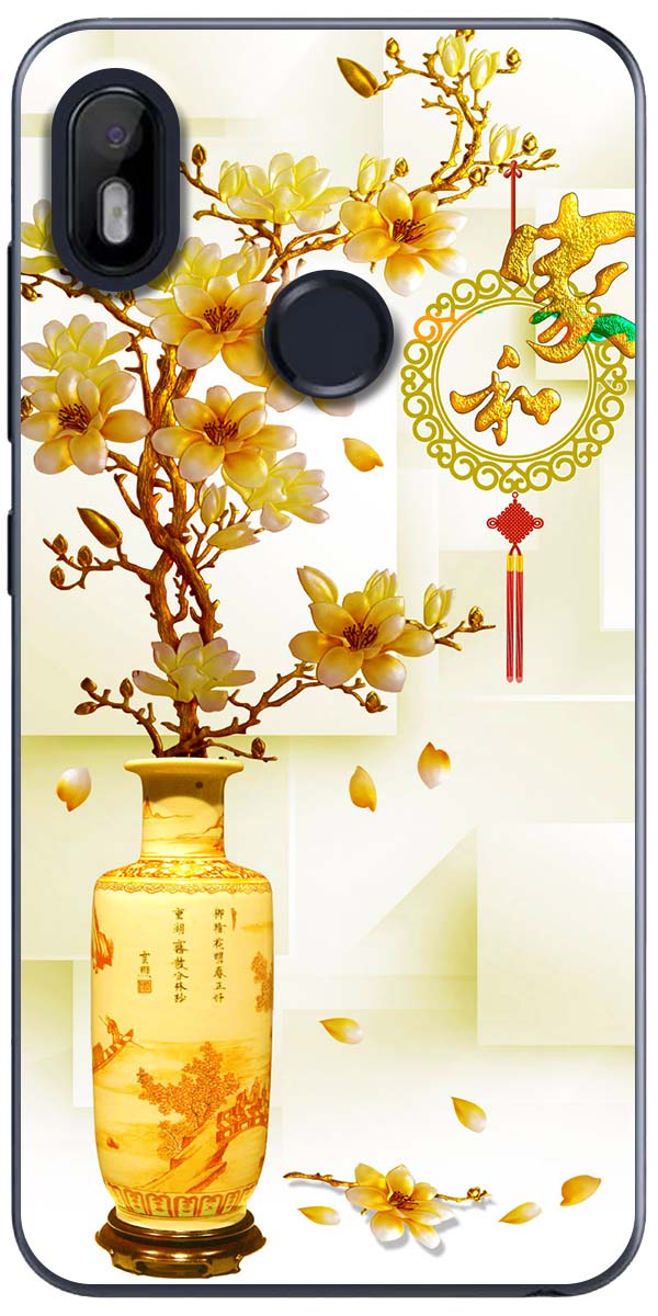 Ốp lưng dành cho vsmart joy 1, joy 1+, joy 2+, joy 3, joy 4 mẫu chậu sứ vàng
