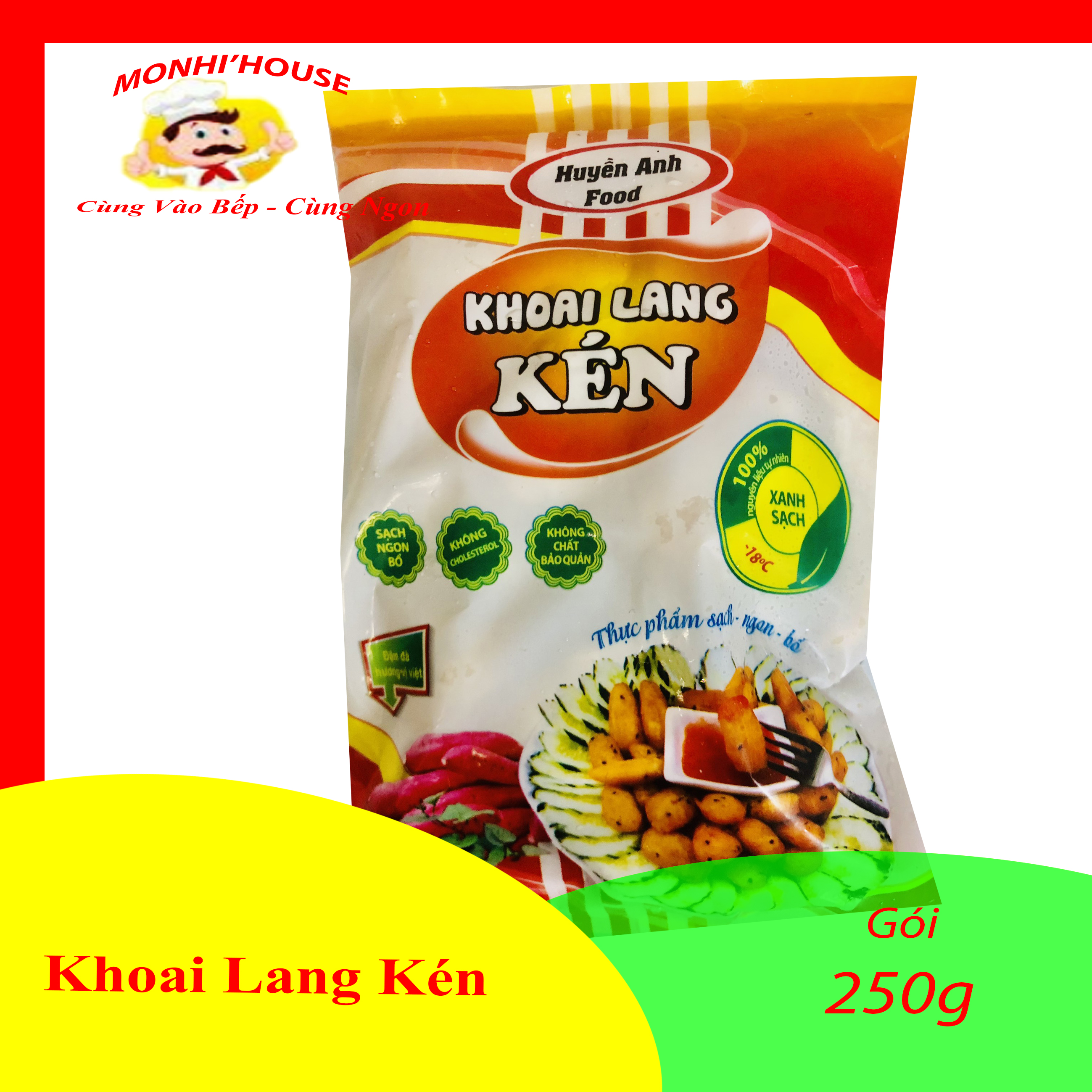 Khoai lang kén _ ăn là nghiền, 250g/ 1 gói