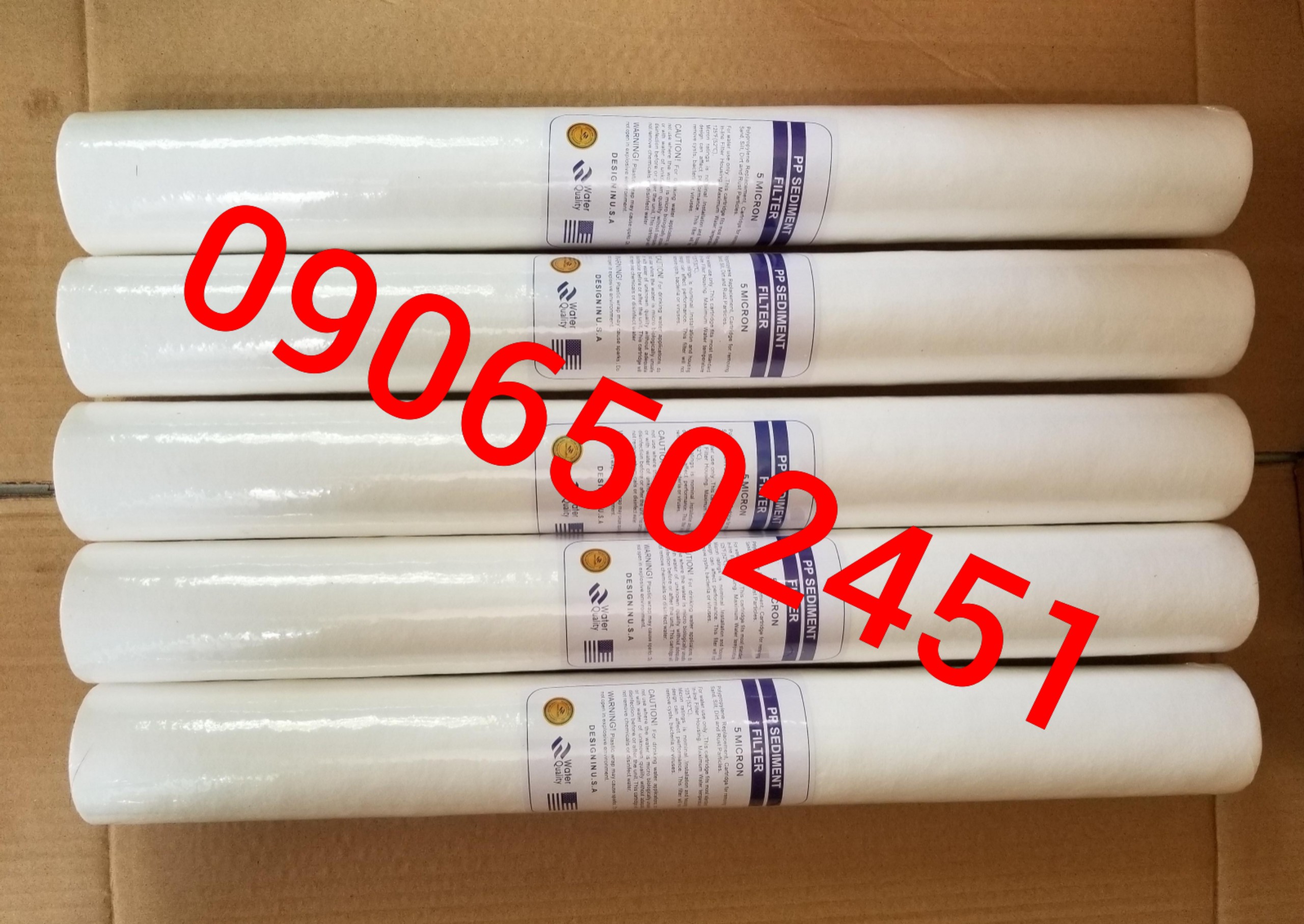 [HCM](Ảnh thật) Bộ 100 lõi lọc nước số 1 PP 20 inch tem chuẩn USA