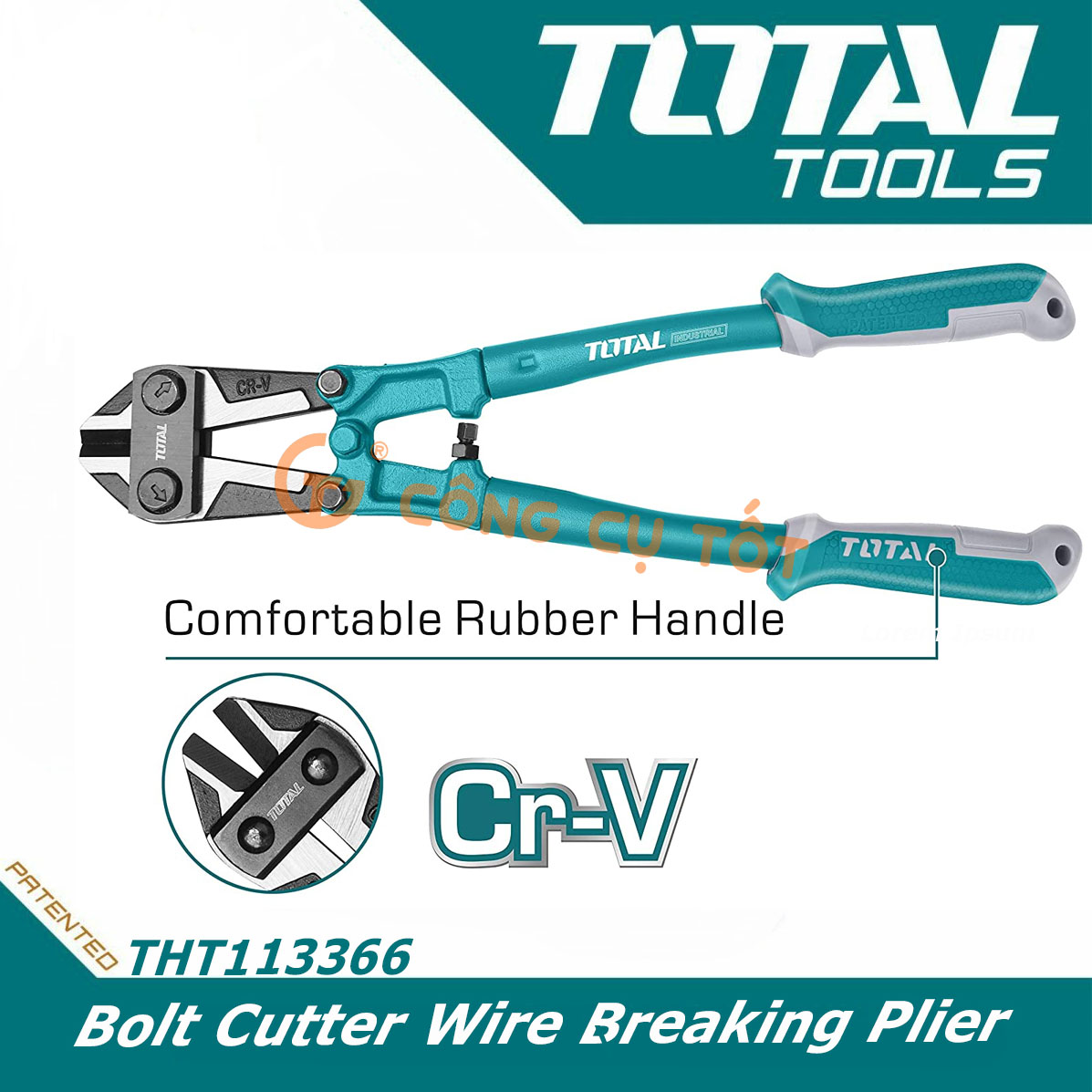 Kìm cộng lực cắt sắt TOTAL THT113366 dài 900mm