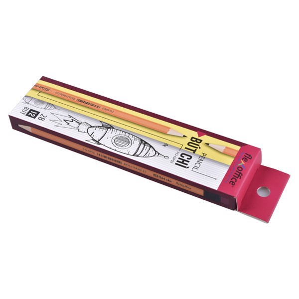 Bút chì gỗ 2B Flexoffice FO-GP02 ( 12cây/hộp )