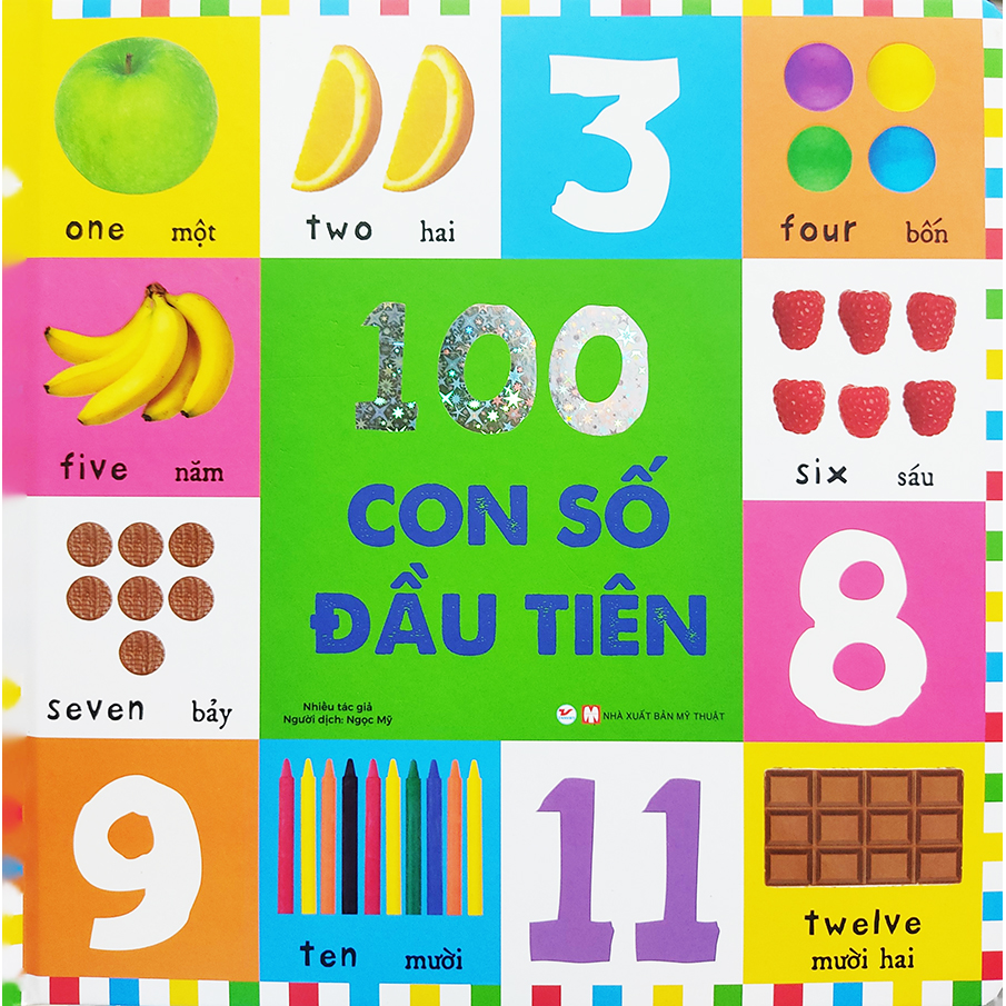 Sách - Từ vựng đầu đời cho bé Tân Việt - 100 con số đầu tiên
