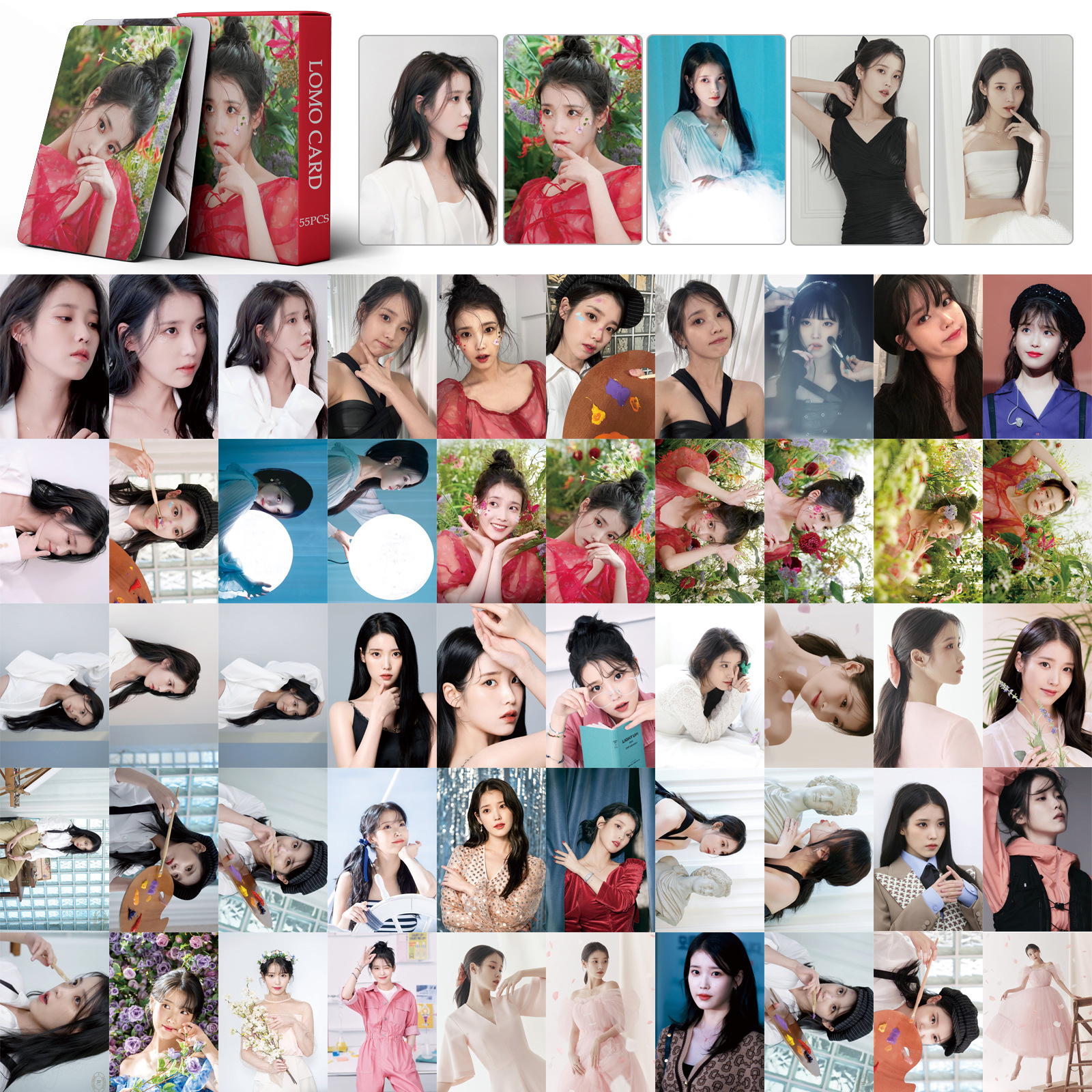 Set 55 lomo card iu season’s greetings 2023
