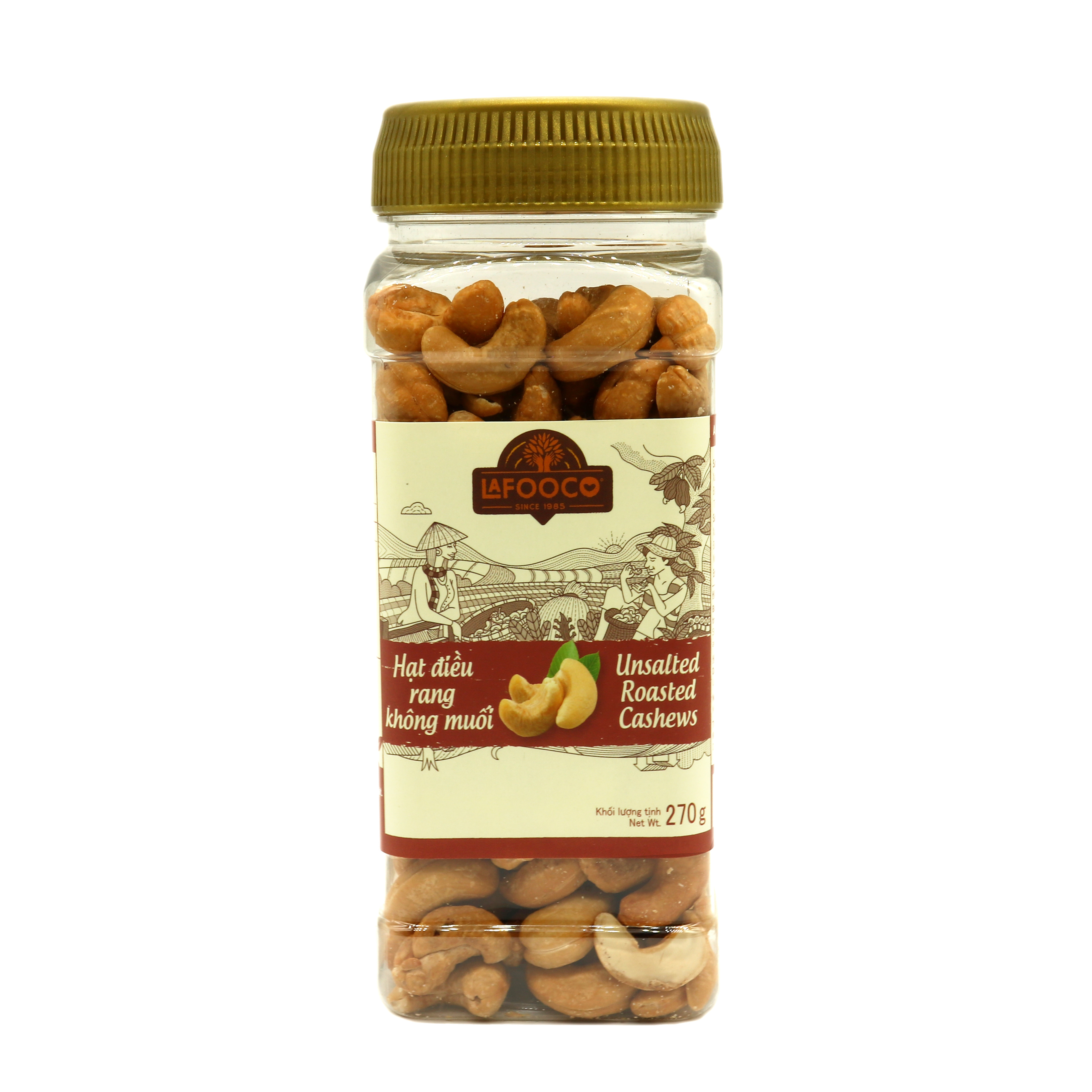 Hạt Điều Rang Không Muối LAFOOCO 270g
