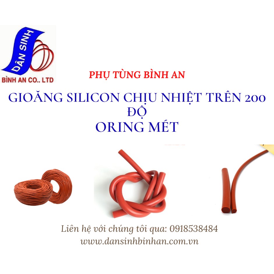 Gioăng SILICON VMQ dạng Mét độ dày từ 2mm-7mm