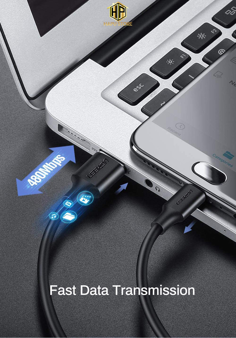 Cáp sạc USB 2.0 to Micro USB Ugreen 60134 - 60137 chính hãng - Hapustore