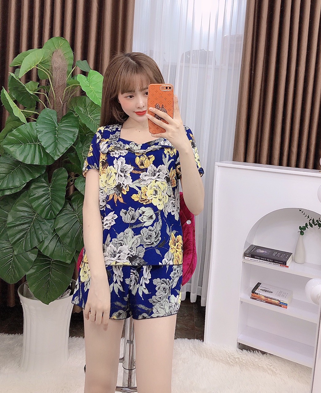 Set đùi lụa hàn trẻ trung (freesize dưới 58kg)
