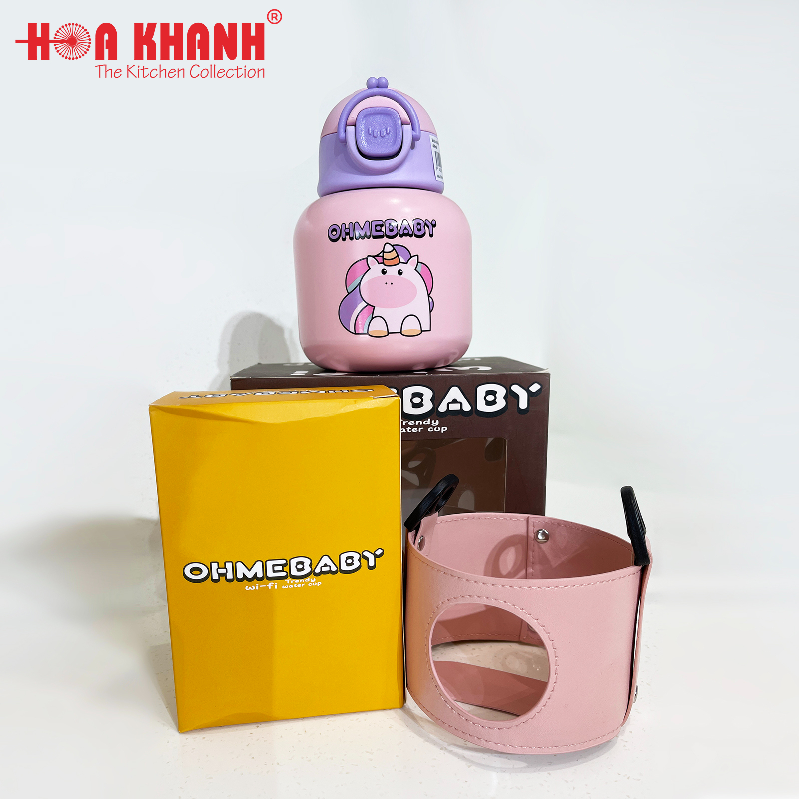 Bình nước giữ nhiệt cho bé 480ml - A06-OM99