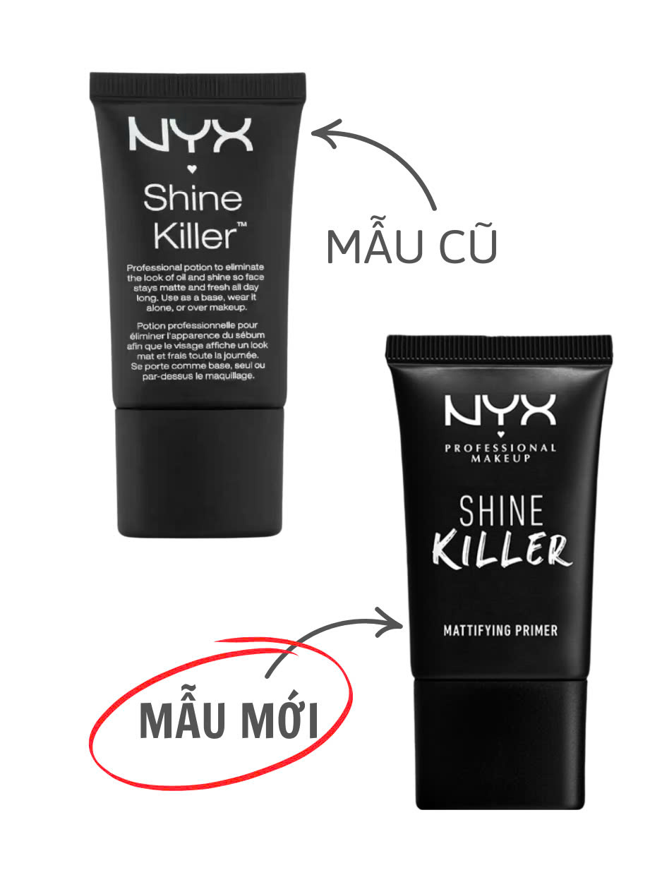 (No box) Kem lót kiềm dầu NYX Shine Killer