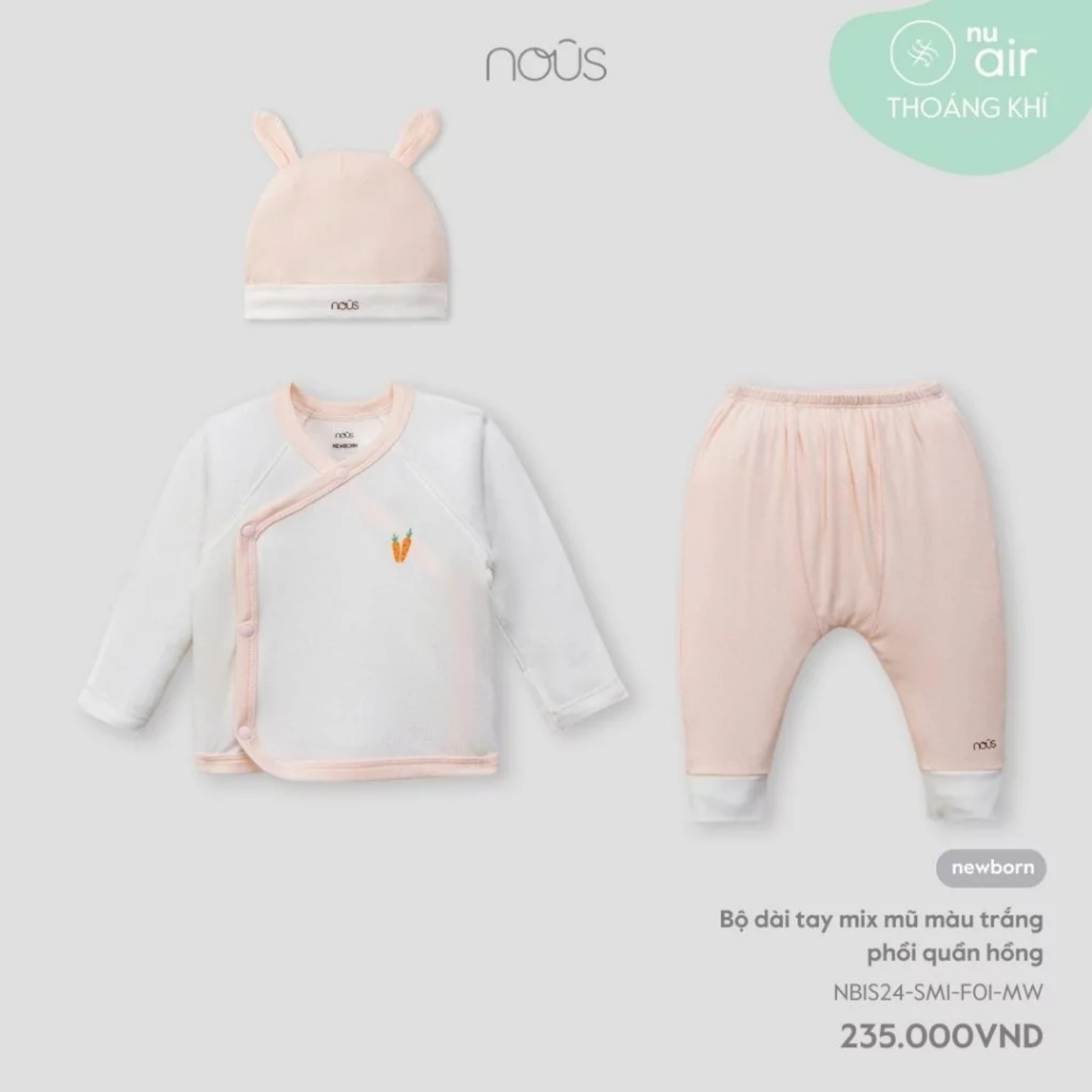 BỘ NOUS PETIT NEWBORN CÚC LỆCH