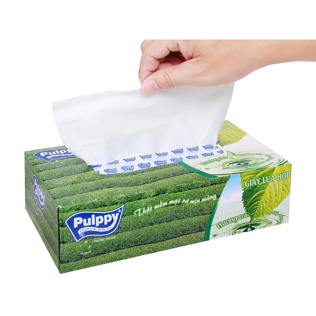 Pulppy incense tea towel drawstring paper 100 sheets 2 layer