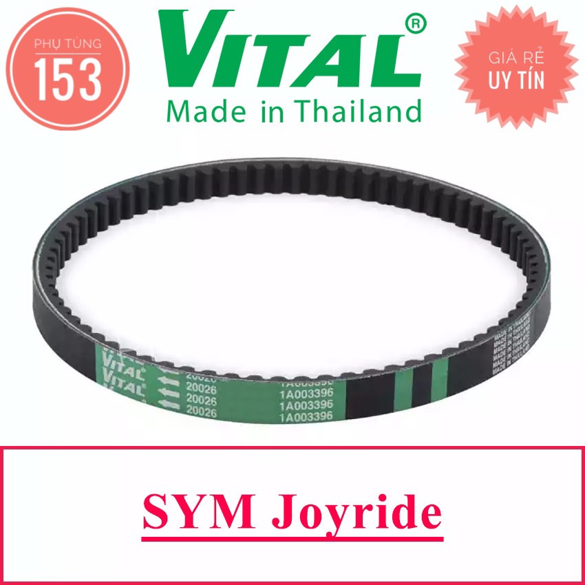 Dây Curoa Joyride hiệu Vital (Thái Lan) - Dây curoa xe tay ga - PHỤ TÙNG 153