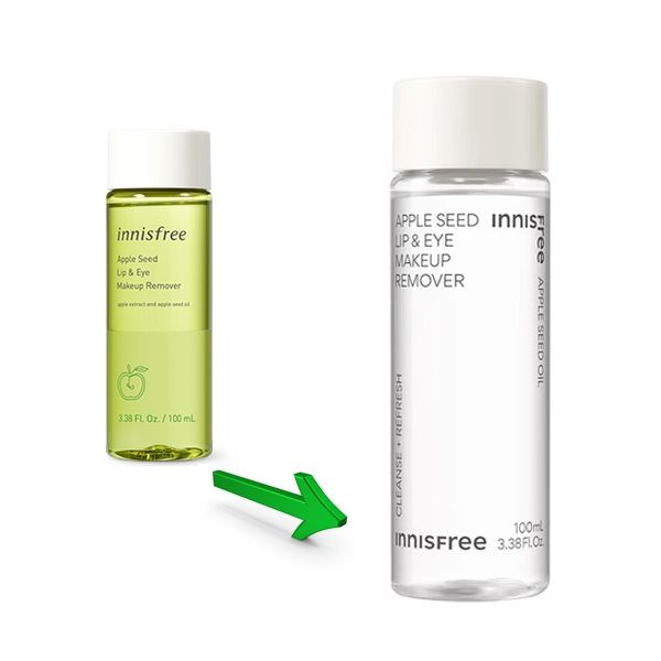 Tẩy Trang Mắt Môi táo xanh Innisfree Apple Seed Lip & Eye Remover 100ml