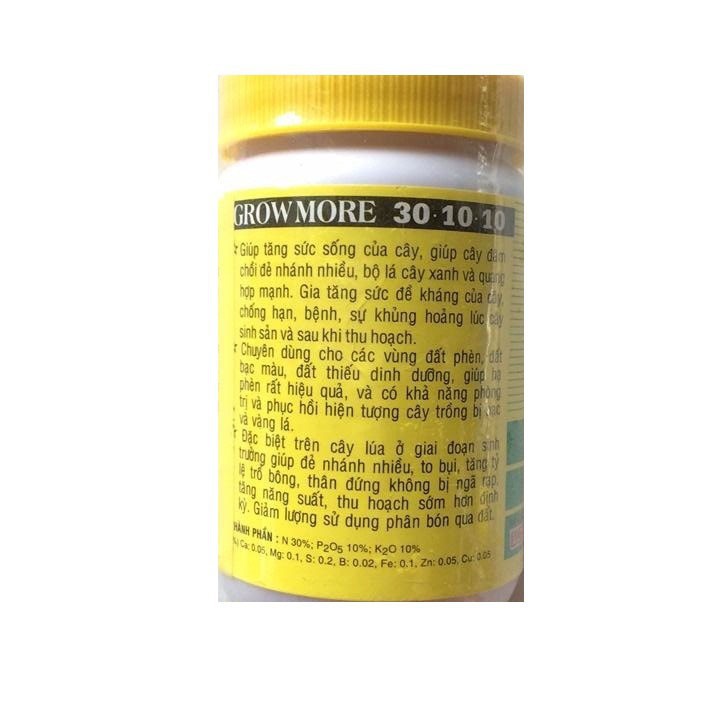 Phân bón lá Growmore 30-10-10 ( nảy chồi, xanh lá, mập cọng)