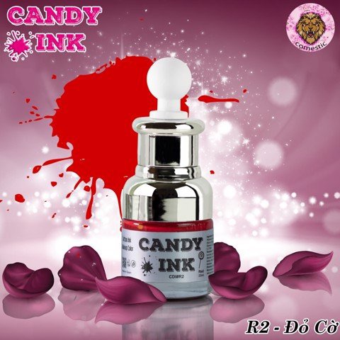 Mực phun môi collagen Candy Đỏ cờ ( R2 )